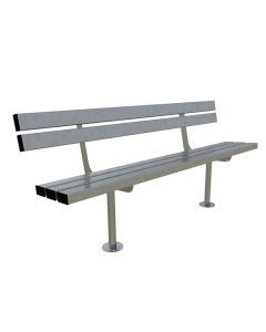 Outdoor Slatted Bench