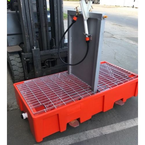 Construction site boot wash